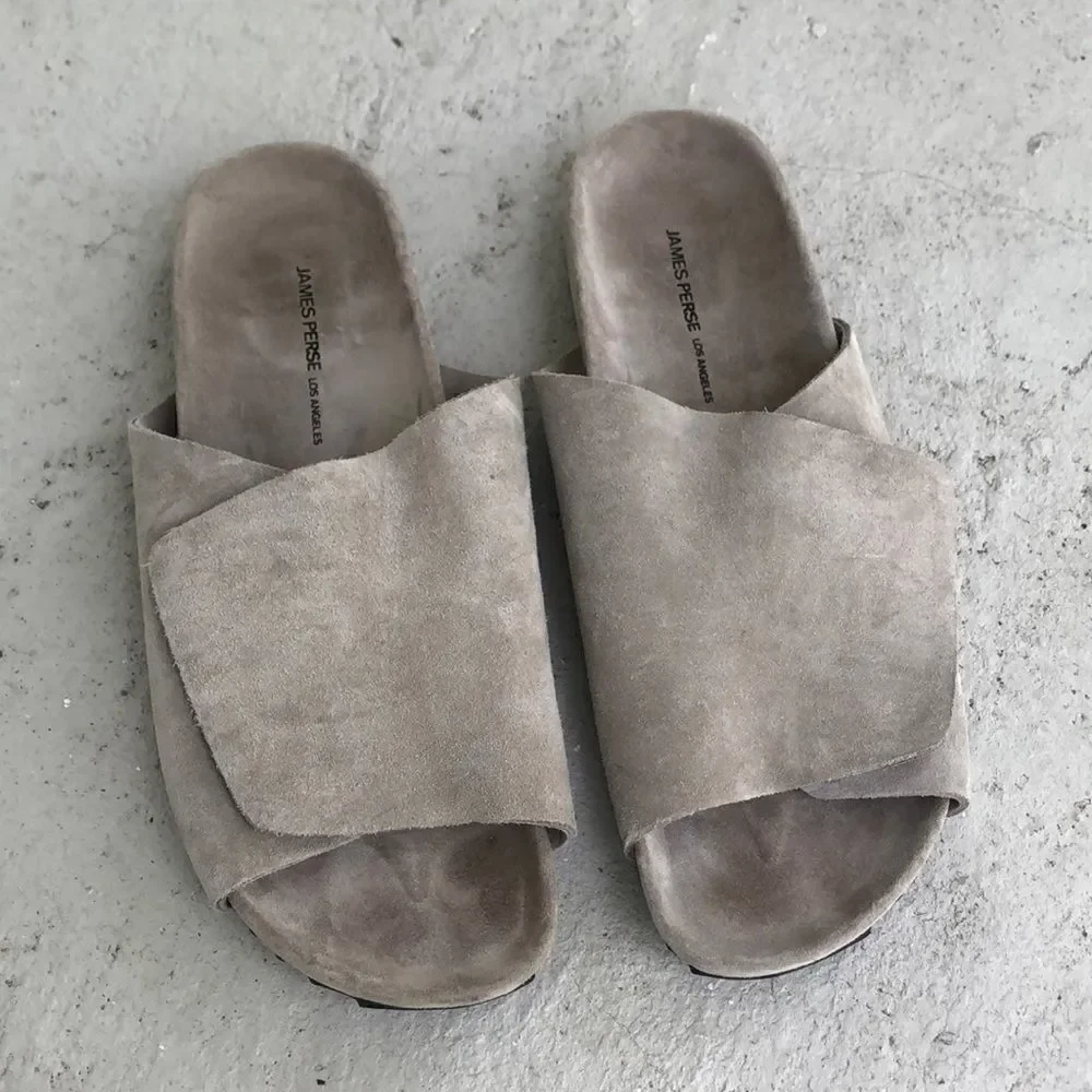 James Perse Suede slides